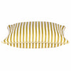 Pack of 4 Dandi Mustard Yellow & White Striped Square Cushion Covers 40x40cm