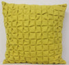 Flux Mustard Yellow 3D Textured Cushion Cover