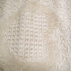 Cotton Knitted Cushion Cover Heart Natural