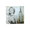 Marilyn Monroe Retro City Square Cushion Cover