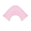 280TC Polyester Cotton V Shape Pillowcase Pink