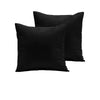 Pair of  280TC Polyester Cotton European Pillowcases Black