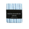 Printed Microfiber Sheet Set Double Blue Lines