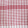 Set of 3 Jumbo Cotton Checkered Tea Towels 60 x 90 cm Red