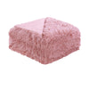 Hotel Living Soft Shaggy Long Hair Blanket King Pink