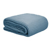 Cotton Waffle Blanket Dusk Blue King