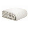 Cotton Waffle Blanket White Queen