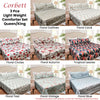 Hotel Living 3 Pce Light Weight Comforter Set Queen/King Corbett Floral Circles