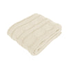 Hudson Cream Knitted Throw Rug