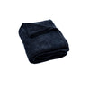 Super Soft Coral Fleece Large Throw Rug Navy