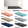 Chenille Toggle Bath Mat 50 x 80cm Navy