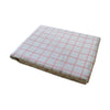 Cotton Grid Checks Oblong Table Cloth Coral 150 x 230cm