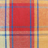 Cotton Plaid Checks Round Table Cloth 180cm Diameter Yellow