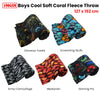 190GSM Boys Cool Ultra Soft Coral Fleece Throw 127 x 152cm Gaming Pro