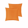 PepperMIll Satin European Pillowcases ( Pair ) ORANGE