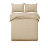 Designer Selection Ascot Embossed Quilt Cover Set Latte King