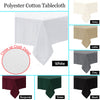 Polyester Cotton Tablecloth Latte 180 cm Round