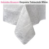 Salonika Blossom Tablecloth White 180 x 270 cm