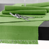 Hoydu Cotton Ribbed Table Runner 45cm x 150cm - APPLE GREEN