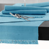 Hoydu Cotton Ribbed Table Runner 45cm x 150cm - SKY BLUE