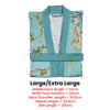 Bedding House Van Gogh Almond Blossom Blue Kimono Bath Robe Large/Extra Large