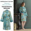 Bedding House Van Gogh Almond Blossom Blue Kimono Bath Robe Small/Medium