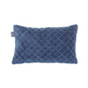 Bedding House Equire Luxury Cotton Filled Oblong Cushion Blue