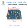 PIP Studio Petites Fleurs Dark Blue Small Triangle Cosmetic Bag