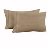 Accessorize 325TC Pair of Cuffed Standard Pillowcases Mocha