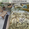 Bedding House Banda Green Cotton Quilt Cover Set Queen