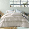 Vintage Design Homewares Boho Cream Cotton Tassel Quilt Cover Set Queen