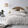 Vintage Design Homewares Dreamweaver White Cotton Quilt Cover Set Single