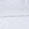 Riviera Maison Elowen White Cotton Quilt Cover Set Queen