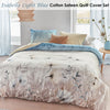 Bedding House Isabelle Light Blue Cotton Sateen Quilt Cover Set Queen