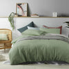 Vintage Design Homewares 100% Linen Sage Quilt Cover Set Super King