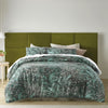 Accessorize Palm Leopard Green Cotton Quilt Cover Set Queen