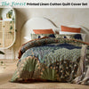 Accessorize The Forest Printed Linen Cotton Quilt Cover Set Queen