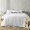 Big Sleep White Zig Zag Super Soft Tufted Quilt Cover Set King