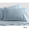 Vintage Design Homewares Washed Cotton Sheet Set Blue King