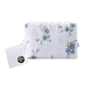 Accessorize Cotton Flannelette Sheet Set Rose Light Blue Double