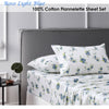 Accessorize Cotton Flannelette Sheet Set Rose Light Blue Queen