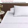 Accessorize White/Black Piped Hotel Deluxe Cotton Sheet Set Super King