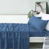 Vintage Design Homewares 100% Linen Brilliant Blue Sheet Set Double