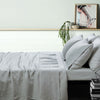 Vintage Design Homewares 100% Linen Dove Grey Sheet Set DOUBLE