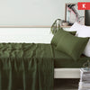 Vintage Design Homewares 100% Linen Olive Sheet Set King