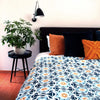 J.Elliot Home Oriana Blanket 240x260cm Blue Multi