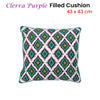 J.Elliot Home Clerra Purple Filled Cushion 43 x 43 cm