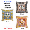 J Elliot Home Kasbah Luxury Filled Cushion 50 x 50cm Black