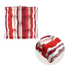 IDC Homewares Vivid Red Stripes Box Cushion 40 x 40 x 10 cm