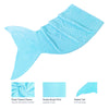 Mermaid Tail Blue Soft Blanket Throw